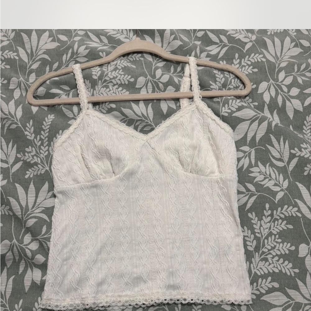 White Lace Camisole Top
